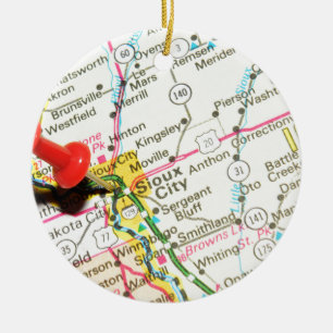 Sioux City, Iowa Keramik Ornament