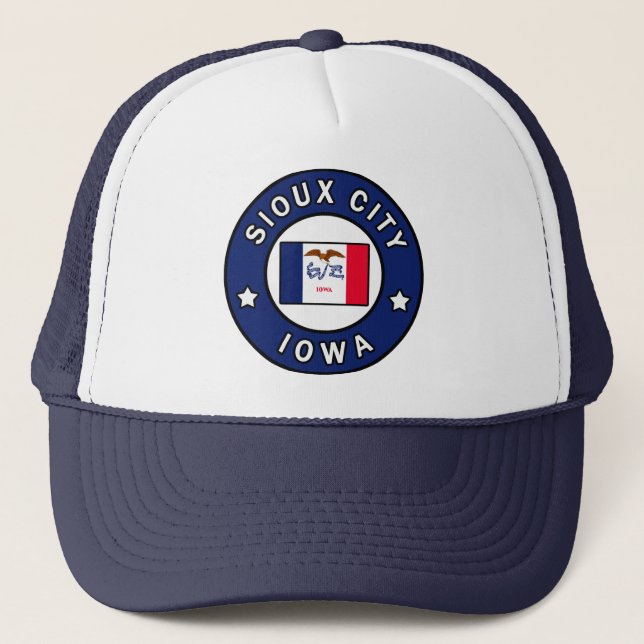 Sioux City Iowa Truckerkappe (Vorderseite)