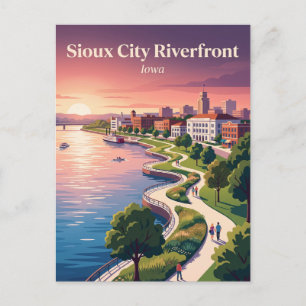 Sioux City Riverfront USA Postkarte