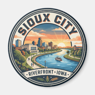 Sioux City Uferpromenade USA Magnet