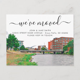 Sioux Falls Moving Announccard Ankündigungspostkarte