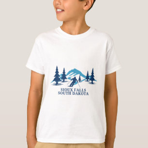 Sioux Falls South Dakota Ski Resort Skier T-Shirt