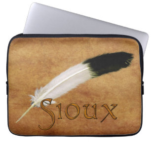 SIOUX Native American Feaather Laptop Sleeve