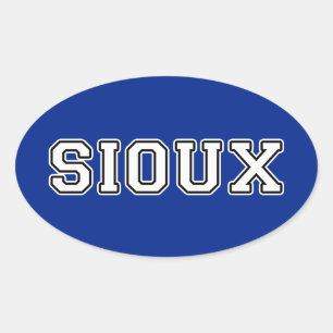 Sioux Ovaler Aufkleber