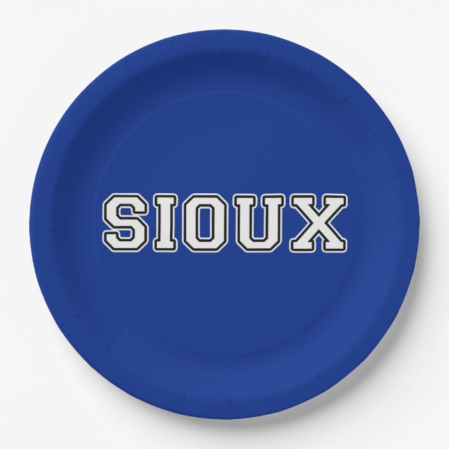 Sioux Pappteller (Vorderseite)