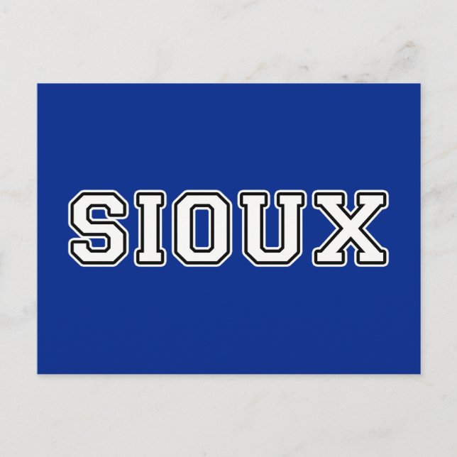 Sioux Postkarte (Vorderseite)