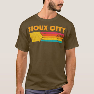Sioux Stadt Iowa Vintag zerrüttete Souvenir T-Shirt