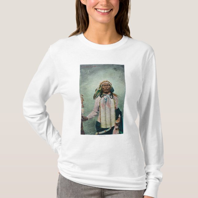 Siouxhaupteisen-Schwanz-Porträt T-Shirt (Vorderseite)