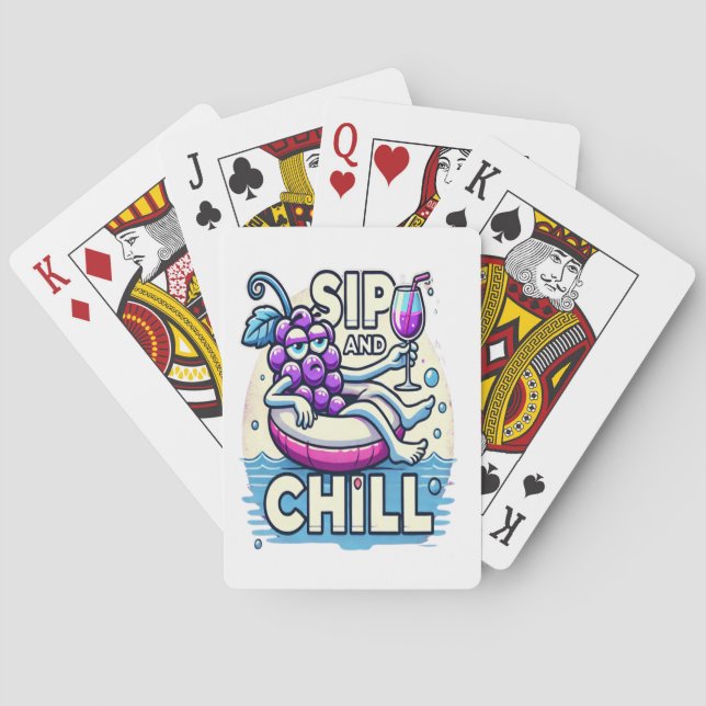 Sip and Chill Spielkarten (Rückseite)