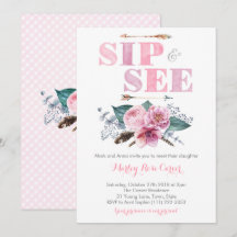 Sip and See Meet New Baby Girl Party