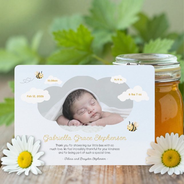 Sip and See Our Babee  Dankeskarte (Von Creator hochgeladen)