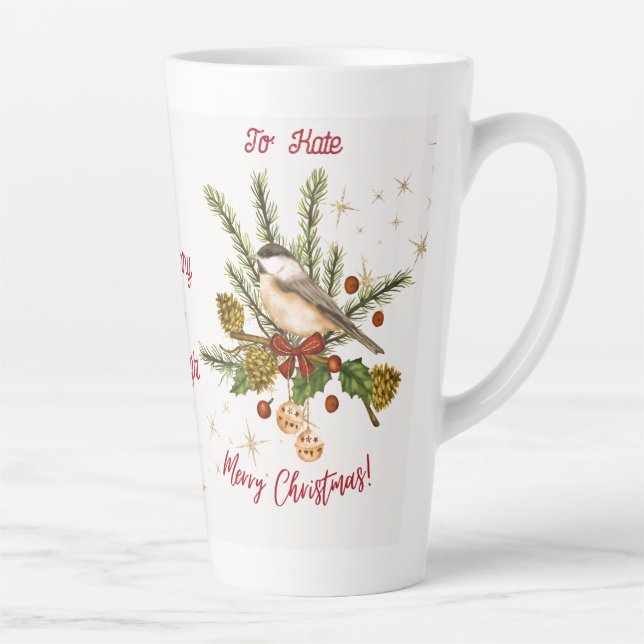 Sip & Cherish: Ihre "Postcard" Weihnachtszeit-Tass Milchtasse (Rechts)