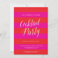 Sip, Étincelle, Shine, Invitation de fête de vacan