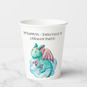 Sip Happens - Besonders bei einem Dragon Party! Pappbecher
