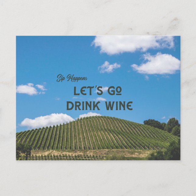 Sip Happens Postkarte (Vorderseite)