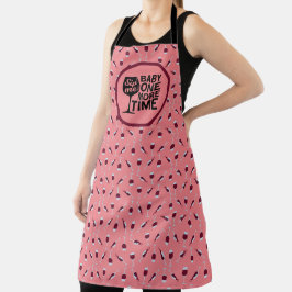 Sip Me Baby nochmal Funny Wine Koch Geschenk AP Schürze