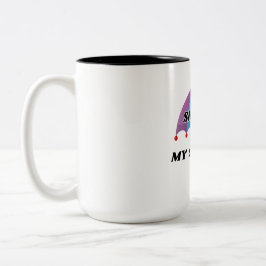 SIP OF PRIDE MY SAFE PLACE, LGBTQ CERAMIC MUG ZWEIFARBIGE TASSE