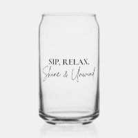 Sip, Relax, Shine & Unwind Glas-Mug