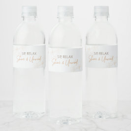 Sip, Relax, Shopping & Détendre Étiquettes de bout