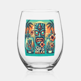 Sip & Relax Tiki Glassware Weinglas Ohne Stiel