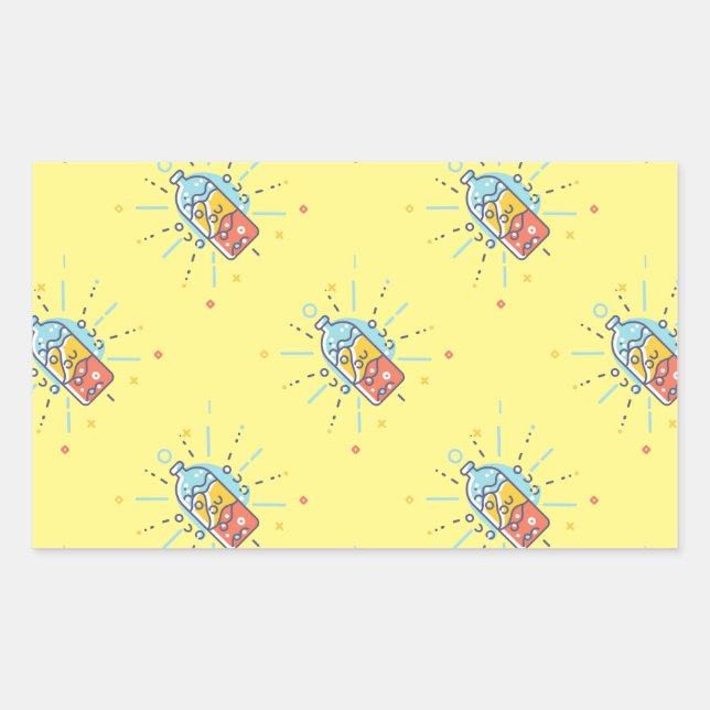 Sip Revive Repeat Prime Hydration Lemonade Rechteckiger Aufkleber (Vorderseite)