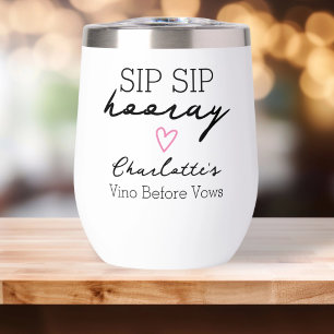 Sip Sip Hooray Bachelorette Nom Personnalisé