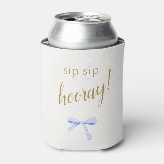 Sip Sip Hooray! | Blue Ribbon Wedding Willkommen Dosenkühler (Kanne Vorderseite)