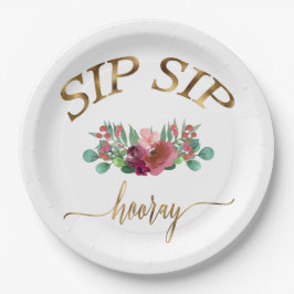SIP SIP HOORAY-BLUMEN! PAPPTELLER