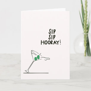 Sip Sip Hooray! Card Karte