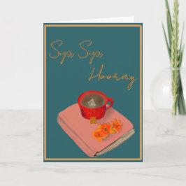 Sip Sip Hooray card Karte