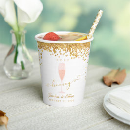Sip Sip Hooray Dusche oder Engagement Party Papier Pappbecher