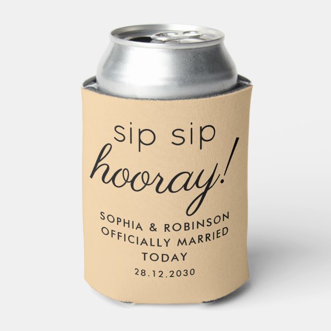 Sip Sip Hooray Gastgeschenk Hochzeit Florenz Dosenkühler (Kanne Vorderseite)