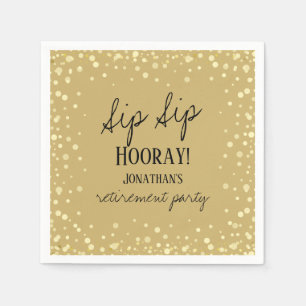 Sip Sip Hooray Herzlichen Glückwunsch Ruhestand Na Serviette