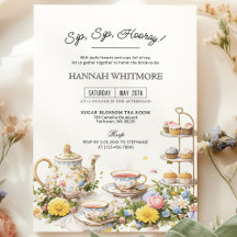 Sip Sip Hooray Hooray Party Blumenstrauß Brautpart