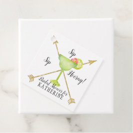 Sip Sip Hooray Margarita Brautparty Geschenkanhänger