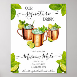 Sip, Sip Hooray Moskau Mule Signature Drink Rezept Poster