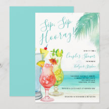 Sip Sip Hooray Tropical Cocktails Dusche