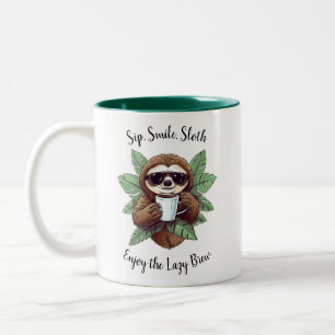Sip Smile Sloth Drôle café Mug