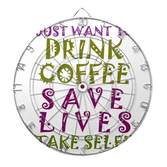 Sip, Snap Wiederholung Chasing Koffein Selbstheilt Dartscheibe (vorne)