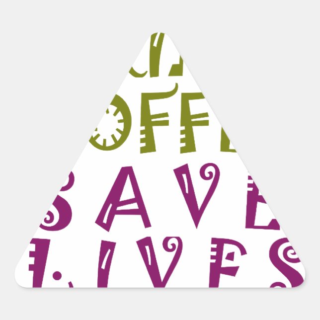 Sip, Snap Wiederholung Chasing Koffein Selbstheilt Dreieckiger Aufkleber (Vorderseite)