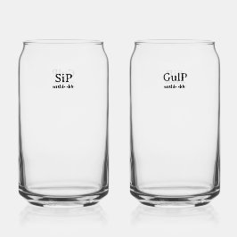 Sip- und Gulp-Glas Dosenglas