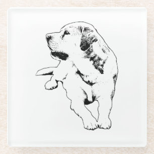 Sip Watch Retriever Glasuntersetzer