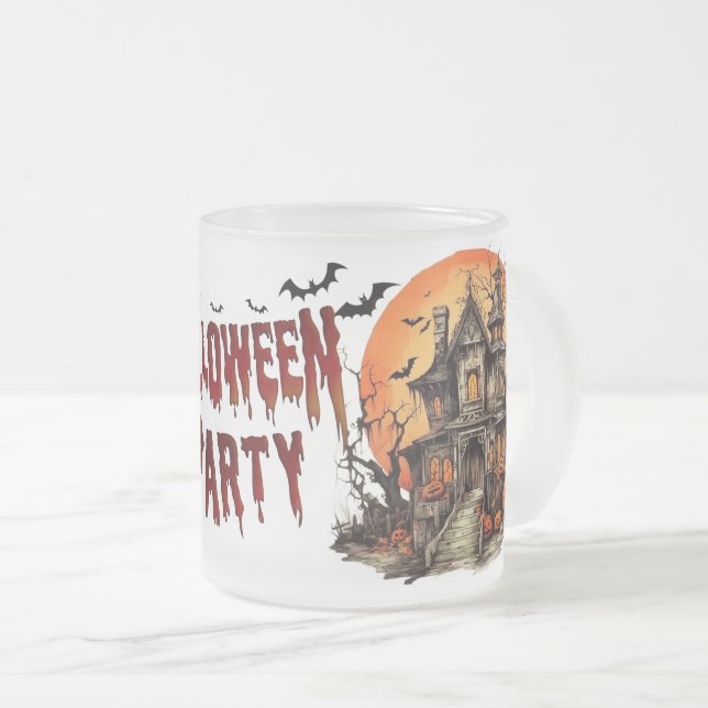 🎃 Sippe im Spooky Style Halloween Mattierte Tasse (VorderseiteRechts)