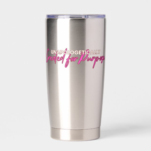 Sippe mit Zweck - unapologetischer Tumbler Thermobecher (Vorderseite)