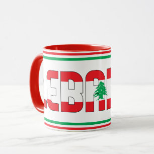 Sippin' mit dem Libanon Patriotischer Kaffee Tasse