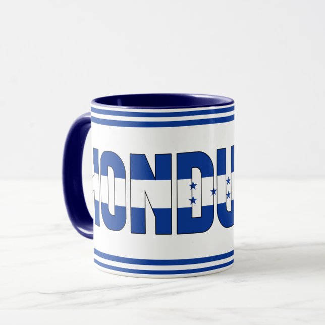 "Sippin" mit Honduras" Patriotischer Kaffee Tasse (Vorderseite Links)