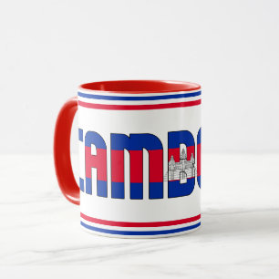 Sippin' mit Kambodscha Patriotischer Kaffee Tasse