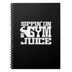 Sippin on Gym Juice - Mens Workout Shirts Funny Notizblock