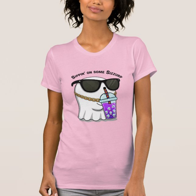 Sippin’ on Some Sizzurp Ghost Tee – Cute Funny Hip (Vorderseite)