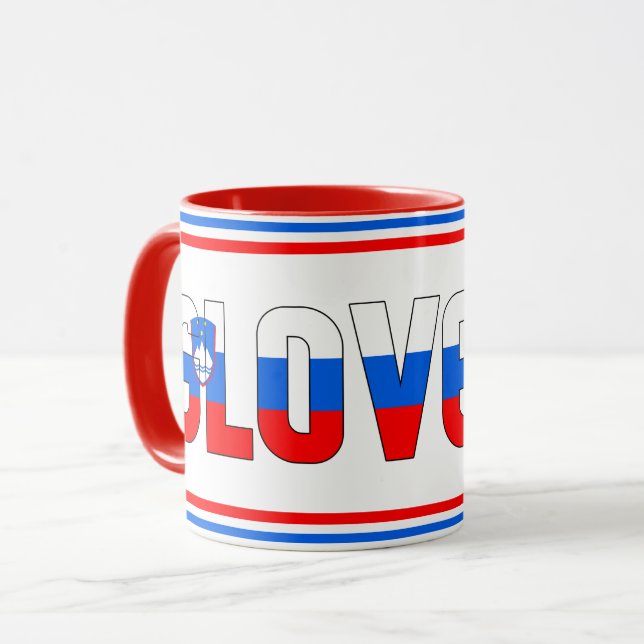 "Sippin' with Slovénie" Mug de café patriotique (Devant gauche)